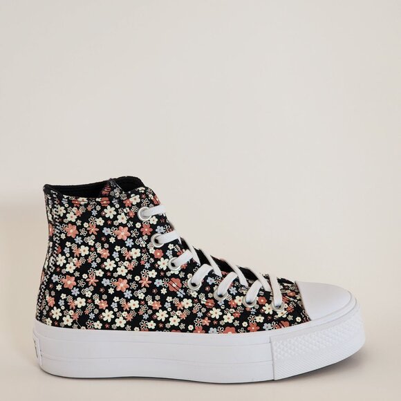 Converse CTAS Lift Hi Petite Petals Women's Platform Sneakers A14264C NWT - Picture 2 of 6